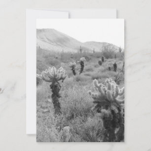 Jumping Cholla Cactus Invitation Kaart