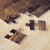 Jumping dauphin au coucher du soleil, Puzzle (Côté)