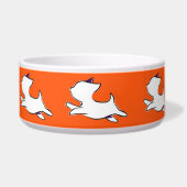 Jumping Dog Pattern Pet Bowl Voerbakje (Rechts)