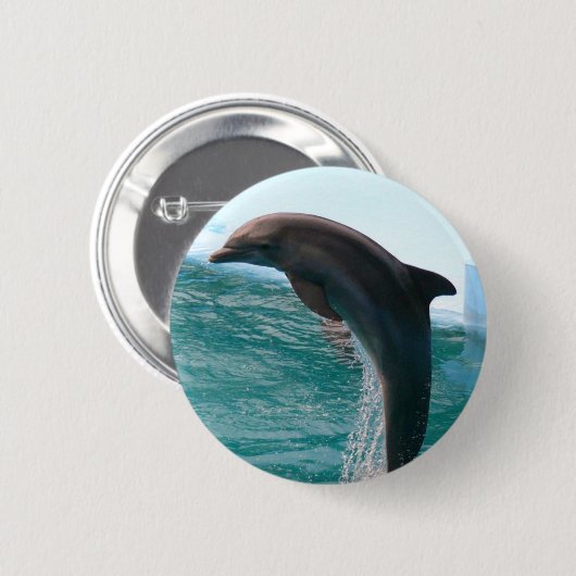 Jumping Dolphin Button (Voorkant /achterkant)