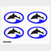 Jumping Dolphin  Divers Sticker (Vel)