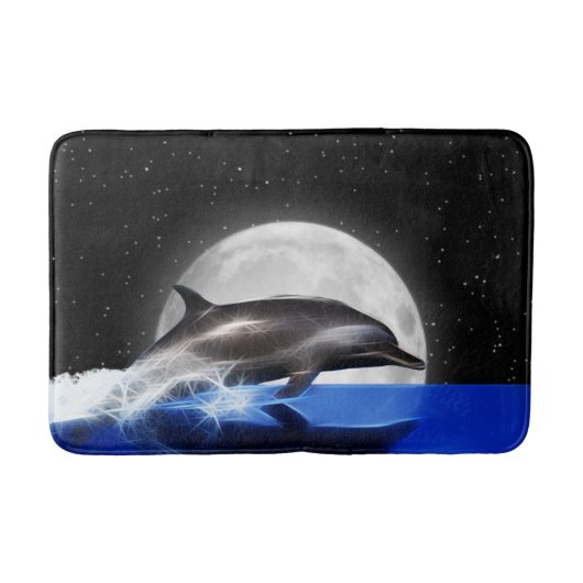 Jumping Dolphin en Moon Badmat (Voorkant)