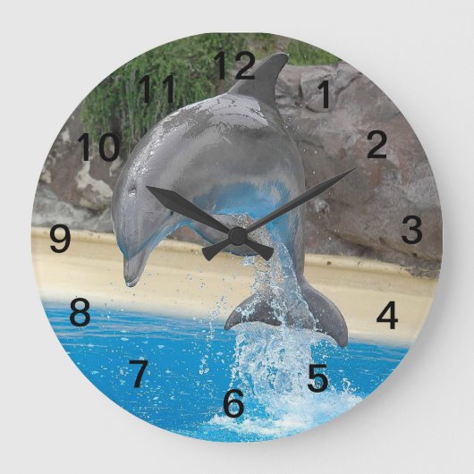 Jumping Dolphin Grote Klok (Voorkant)