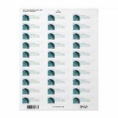 Jumping Dolphin Retouradres Mailing Label (Full Sheet)