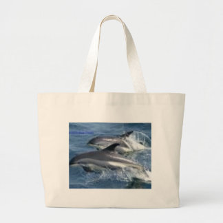 Jumping Dolphins Grote Tote Bag
