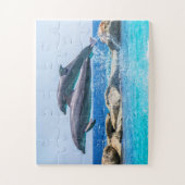 Jumping Dolphins Legpuzzel (Verticaal)
