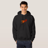 Jumping fox hunter fox hunting kitsune  2 hoodie (Voorkant volledig)