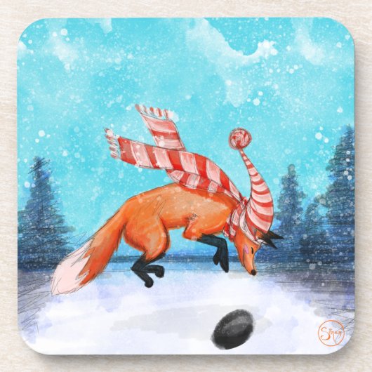 Jumping Fox Onderzetter Set (Voorkant)
