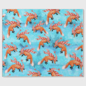 Jumping Fox Wrapping Papier (Vlak)