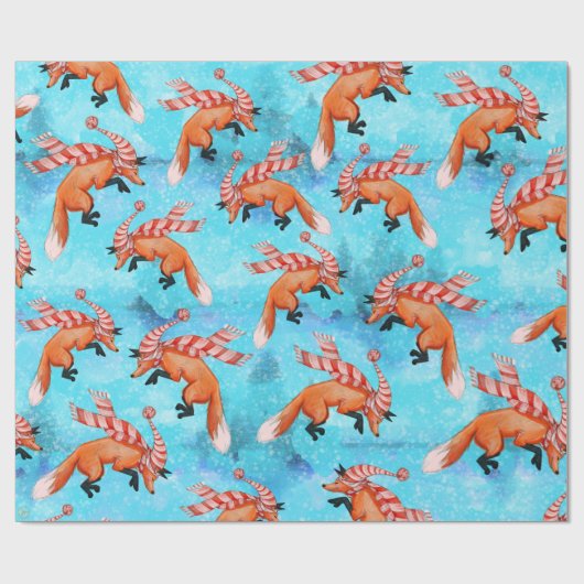 Jumping Fox Wrapping Papier (Vlak)