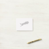 Jumping German Shepherd Silhouette Love Dogs Post-it® Notes (Op bureau)
