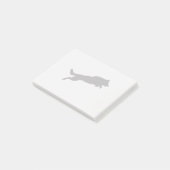 Jumping German Shepherd Silhouette Love Dogs Post-it® Notes (Schuin)