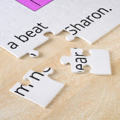 Jumping Heart in Love: White Legpuzzel (Zijkant)