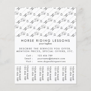 Jumping Horse Horseback Riding Paardentrainer Flyer