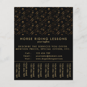 Jumping Horse Horseback Riding Paardentrainer Flyer