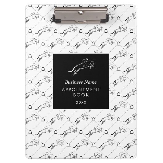 Jumping Horse | Horseback Riding | Paardentrainer Klembord (Voorkant)