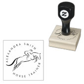 Jumping Horse | Horseback Riding | Paardentrainer Rubberstempel (Gestempeld)