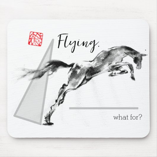 Jumping Horse    mouse pad   Muismat (Voorkant)