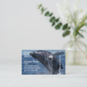 Jumping Humpback Whale Visitekaartjes (Staand voorkant)