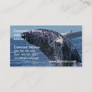 Jumping Humpback Whale Visitekaartjes