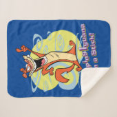 Jumping Igauna on a Stick!™ Sherpa Deken (Voorkant (horizontaal))