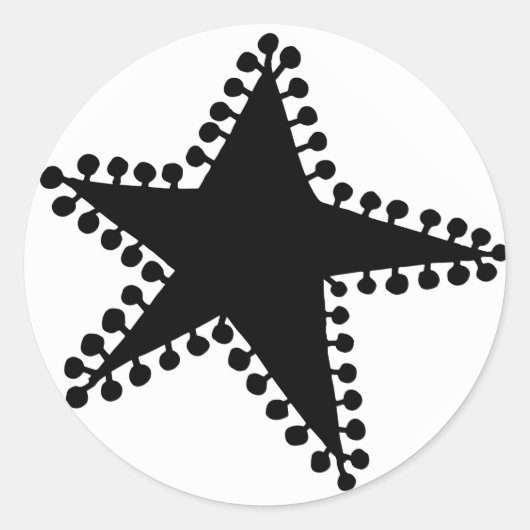 Jumping Jack Ronde Sticker (Voorkant)