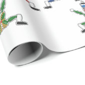 jumping jack toys art illustrations cadeaupapier (Rol Hoek)