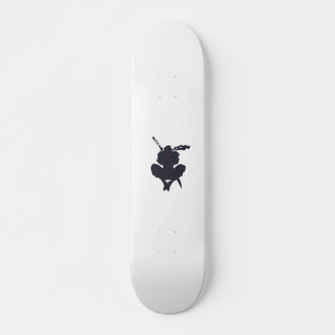 Jumping Ninja silhouette - Kies achtergrondkleur Skateboard