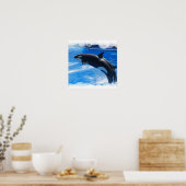 Jumping Orca Whale Poster (Keuken)