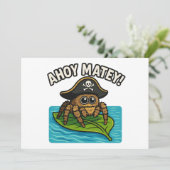 Jumping Pirate Spider Adventure Captain Webbeard Kaart (Staand voorkant)