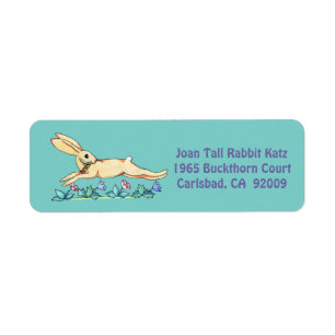 Jumping Rabbit label voor Joan