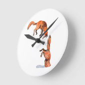 Jumping Red Fox Ronde Klok (Hoek)