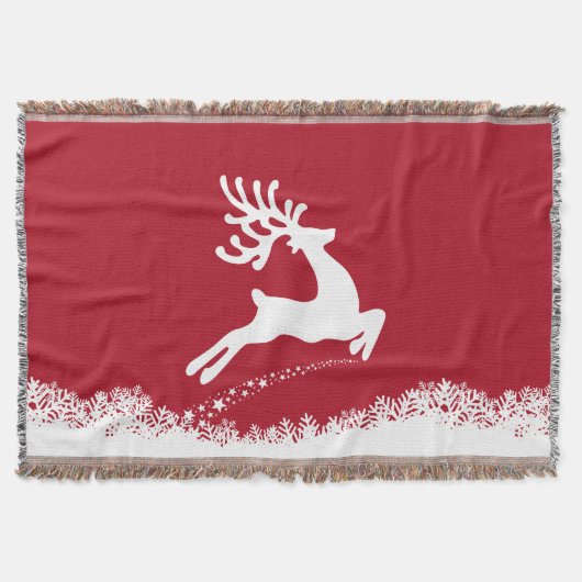 Jumping Reindeer jeter la couverture (Devant)