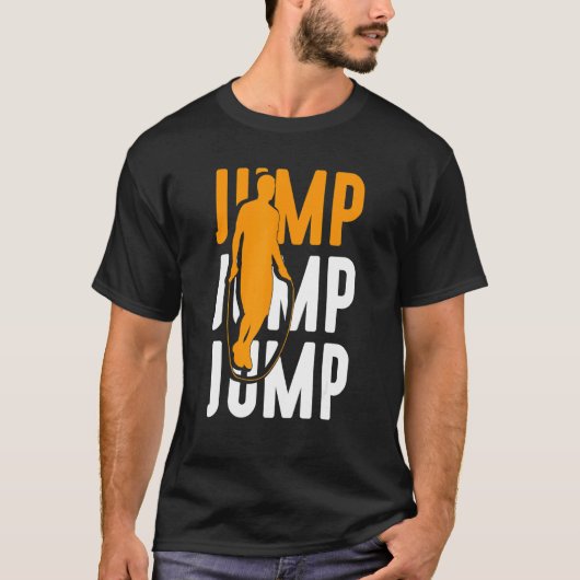 Jumping Roping Workout over sprinkhaan 3 T-shirt (Voorkant)