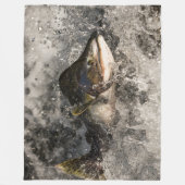 Jumping Salmon Fleece Deken (Voorkant)