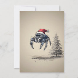 Jumping Spider Christmas Cards Feestdagenkaart