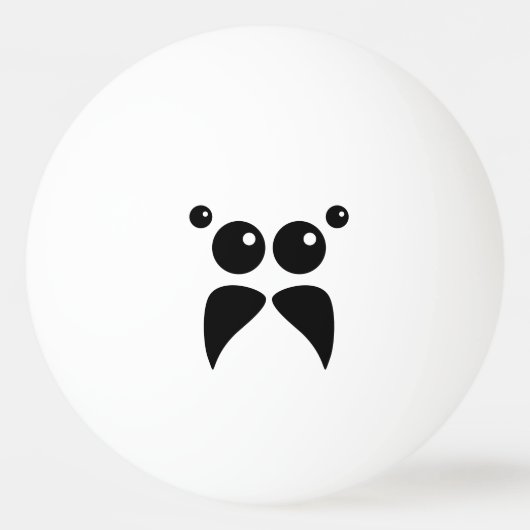 Jumping Spider Face Ping Pong Ball (Voorkant)