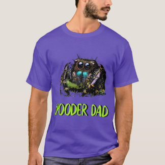 Jumping Spider Pap Spooder Pap Fathers Day Mannen  T-shirt