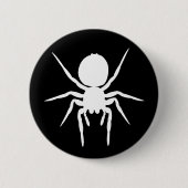 Jumping Spider Silhouette Crest Ronde Button 5,7 Cm (Voorkant)