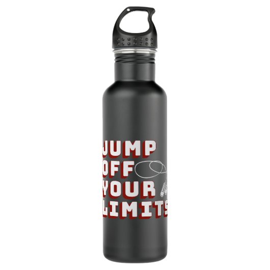 Jumps off Your Limits Jump Rope Fitness Waterfles (Voorkant)