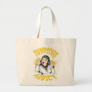 Jumpscare Addict Grote Tote Bag