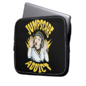 Jumpscare Addict Laptop Sleeve (Voorkant Links)