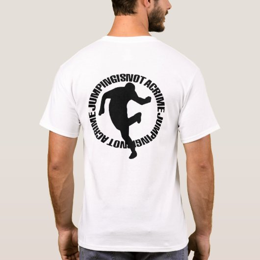 Jumpstyle Zwart [Transparant] T-shirt (Achterkant)