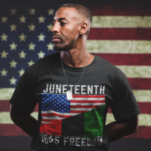 Jun1865 Freedom Black African American T-shirt