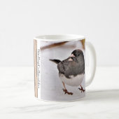 Junco Coffee Mug aux yeux sombres par BirdingColle (Devant droit)