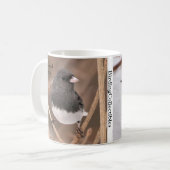 Junco Coffee Mug aux yeux sombres par BirdingColle (Devant gauche)