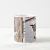 Junco Coffee Mug aux yeux sombres par BirdingColle (Centre)