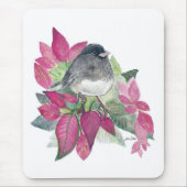 Junco Dark Eyed Waterverf Art Muismat (Voorkant)