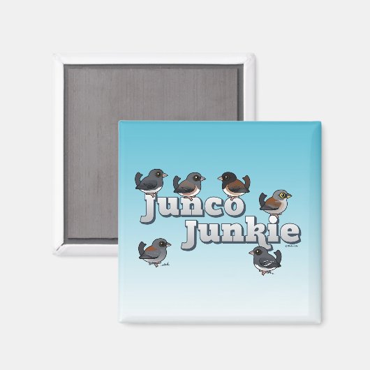 Junco Junkie Magneet (Voorkant / Achterkant)