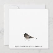 Junco-kaart Bedankkaart (Achterkant)